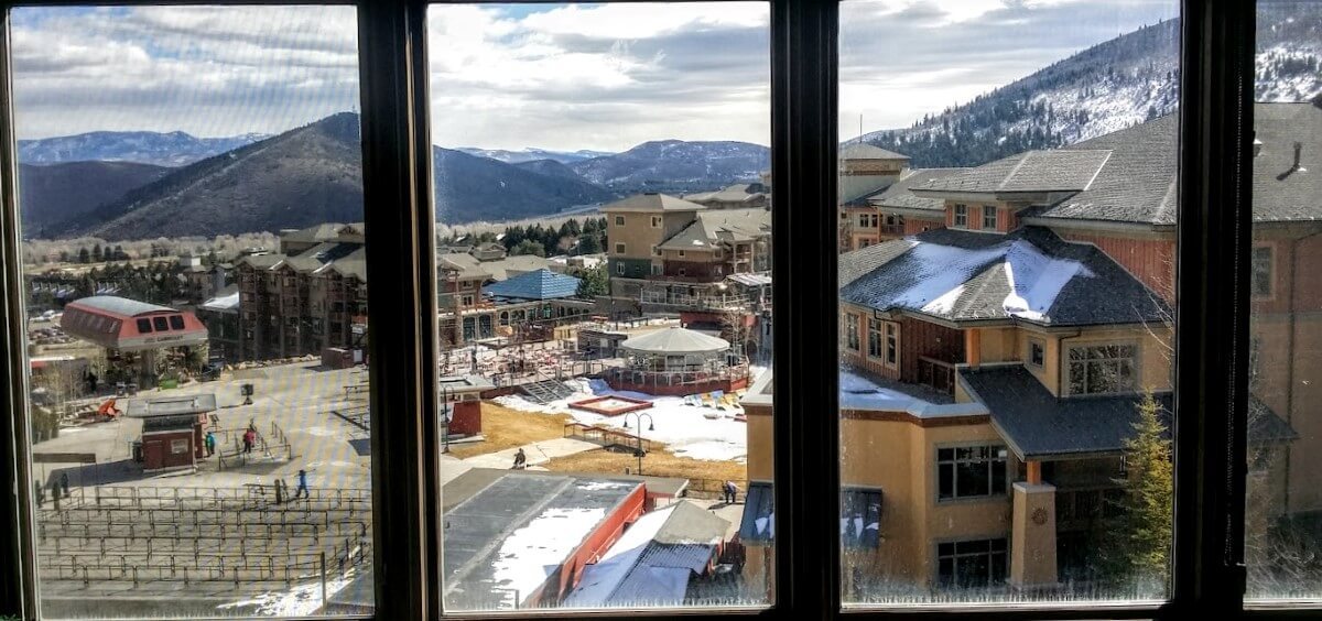 Views from a property located in the resort core at Canyons Village Park City. 